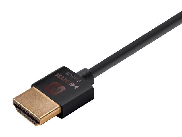 Monoprice HDMI Cable - 6 Feet - Black High Speed, Active Chipset, 4K@60Hz, HDR, 18Gbps, 36AWG, YUV 4:4:4, Compatible with UHD TV and More -...
