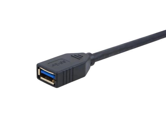 Monoprice USB 3.0 Type-A Male to Type-A Female Extension Cable - 3 Feet - Black Use with PlayStation, Xbox, Oculus VR, USB Flash Drive, Card...