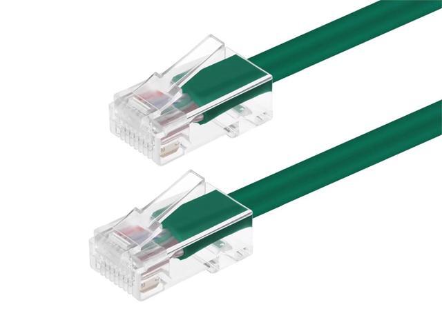 Monoprice Cat6 Ethernet Patch Cable - 1 Feet - Green Network Internet Cord - RJ45, Stranded, 550Mhz, UTP, Pure Bare Copper Wire, 24AWG - Zeroboot...
