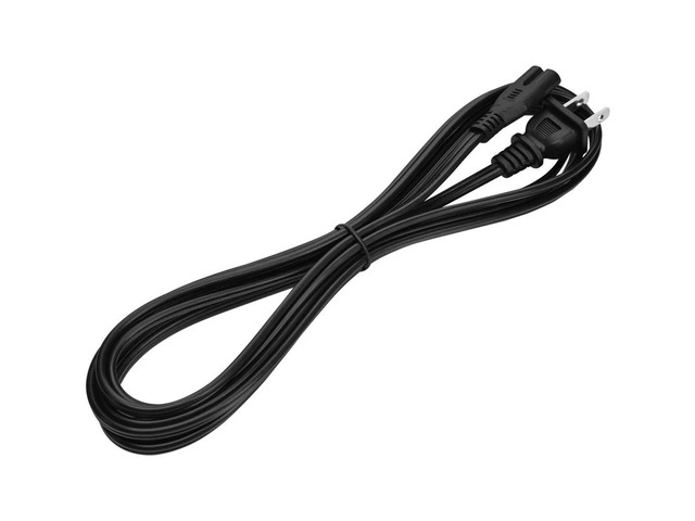 Monoprice AC Power Cord Cable - 10 Feet Without Polarized 18AWG, 10A (NEMA 1-15P to IEC-320-C7)