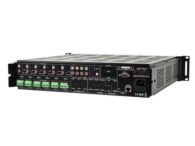 6 Zone Home Audio Multizone Controller and Amplifier Kit