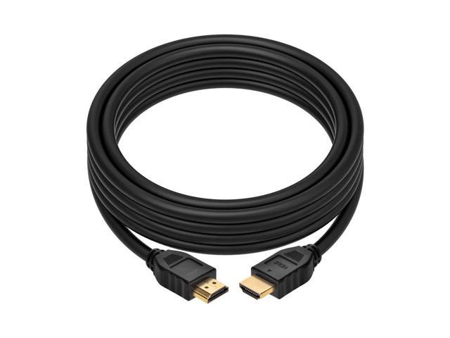 Monoprice High Speed HDMI Cable - 15 Feet - Black, 4K@60Hz, HDR, 18Gbps, YUV 4:4:4, 26AWG, CL2, No Logo - Commercial Series