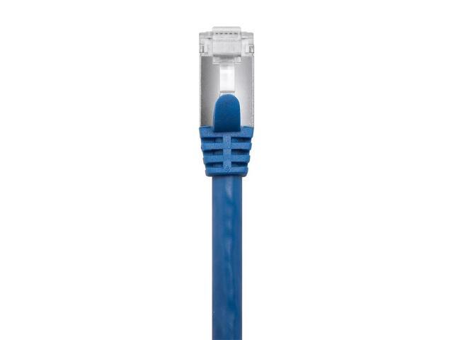 Monoprice Cat7 Ethernet Patch Cable - 1 Feet - Blue Network Internet Cord - Flexboot RJ45 Stranded 600Mhz S/FTP CMX Pure Bare Copper Wire 26AWG -...