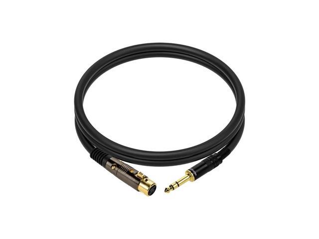 Monoprice XLR Female to 1/4in TRS Male Cable - 3 Feet 16AWG, Gold Plated - Premier Series