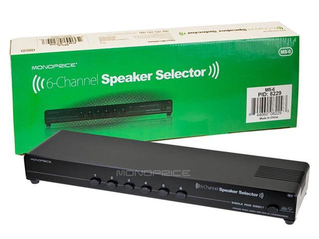 Monoprice 6-Channel Speaker Selector With Built-In Impedance-Matching Circuitry For Home Theater Audio