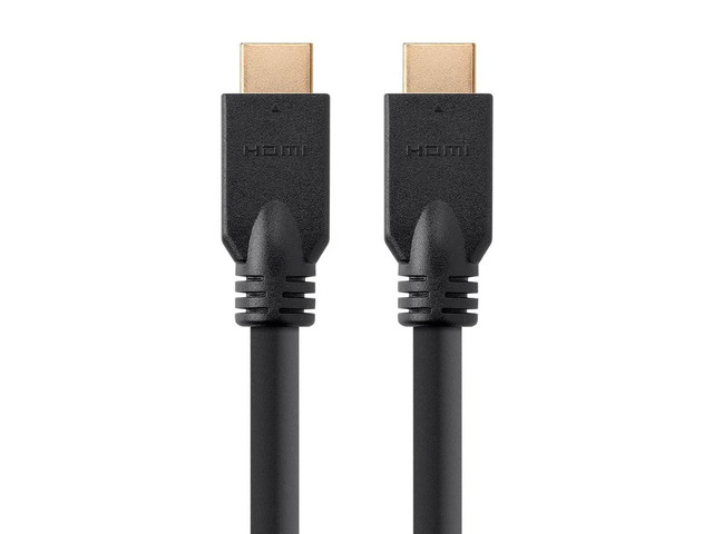 Monoprice Commercial Series High Speed HDMI Cable, 4K @ 24Hz, 10.2Gbps, 24AWG, CL2, 20ft, Black