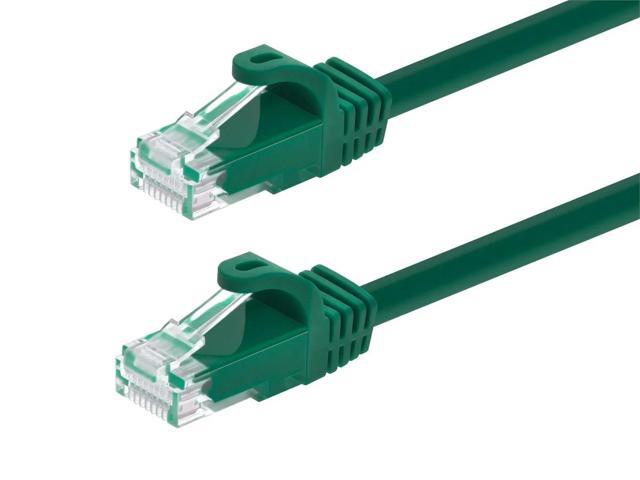 Monoprice Cat6 Ethernet Patch Cable - 10 Feet - Green Network Internet Cord - RJ45, Stranded, 550Mhz, UTP, Pure Bare Copper Wire, 24AWG -.
