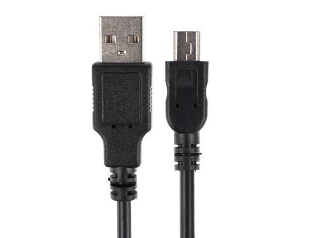 Monoprice USB A to Mini-B 2.0 Cable - 6 Feet - Black 5-Pin 8/28AWG
