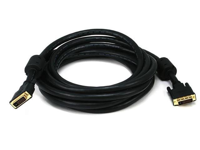 Monoprice DVI-D Video Cable - 15 Feet - Black 24AWG CL2 Dual Link 9.9 Gbps