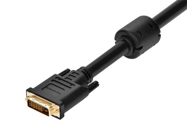 Monoprice 25ft 24AWG CL2 Dual Link DVI-D Cable - Black