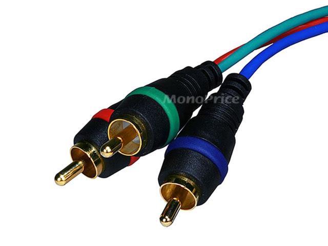 Monoprice 6ft VGA to 3 RCA Component Video Adapter for Projectors