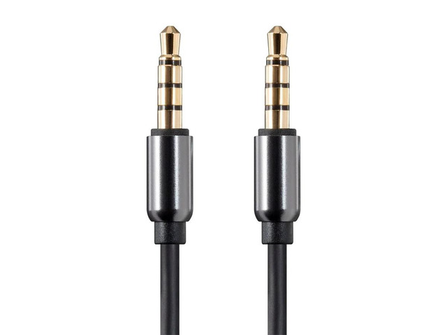Monoprice Onyx Series Auxiliary 3.5mm TRRS Audio & Microphone Cable, 10ft