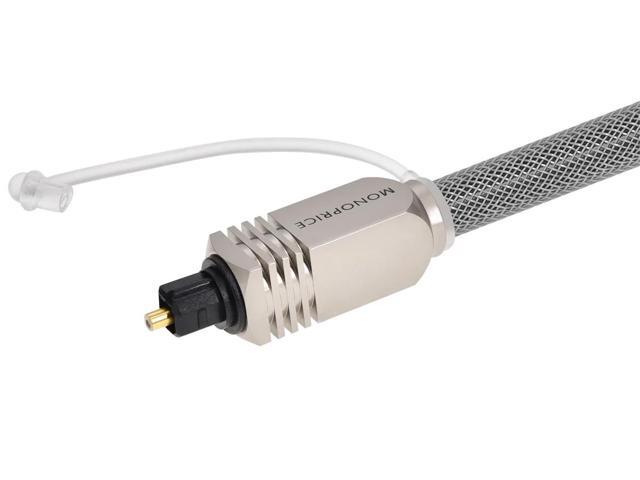 Monoprice 3ft Premium Optical Toslink Cable w/ Metal Fancy Connectors