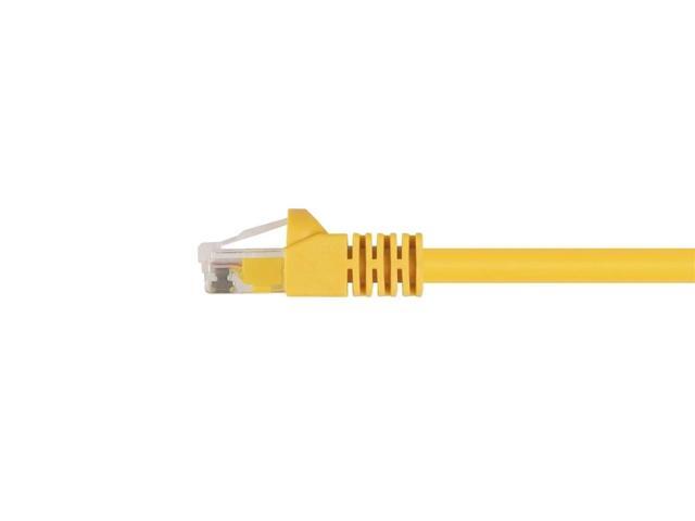 Monoprice Cat5e Ethernet Patch Cable - Network Internet Cord - RJ45, Stranded, 350Mhz, UTP, Pure Bare Copper Wire, 24AWG, 10ft, Yellow