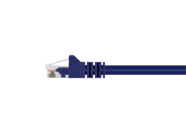Monoprice Cat6 Ethernet Patch Cable - Network Internet Cord - RJ45, Stranded, 550Mhz, UTP, Pure Bare Copper Wire, 24AWG, 7ft, Purple