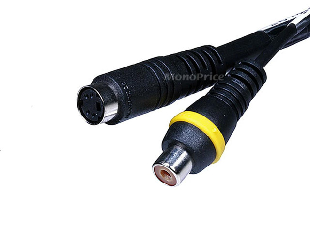 Monoprice VGA to S-Video/RCA (Composite) Adapter Cable - Black