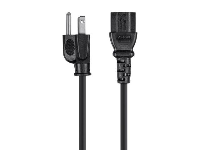 Monoprice 10ft 18AWG Power Cord Cable w/ 3 Conductor PC Power Connector Socket, 10A (NEMA 5-15P to IEC-320-C13)