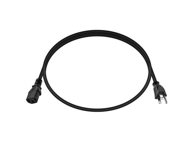 Monoprice 3ft 16AWG Power Cord Cable w/ 3 Conductor PC Power Connector Socket, 13A (NEMA 5-15P to IEC-320-C13)