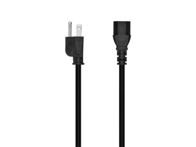Monoprice 3ft 16AWG Power Cord Cable w/ 3 Conductor PC Power Connector Socket, 13A (NEMA 5-15P to IEC-320-C13)