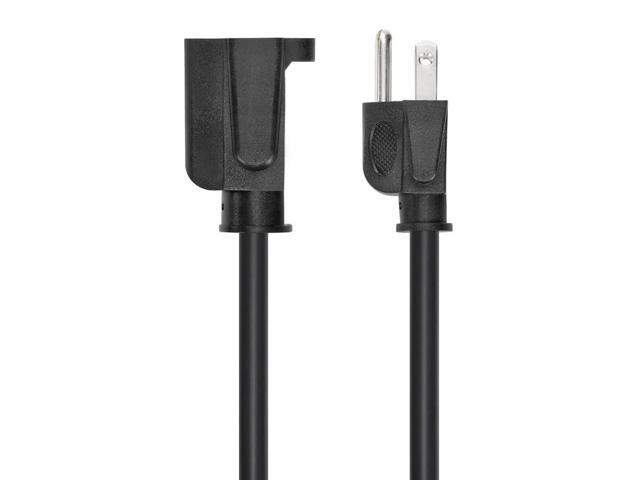 Monoprice 3-Prong Extension Cord - 10 Feet - Black NEMA 5-15P to NEMA 5-15R, 16AWG, 13A