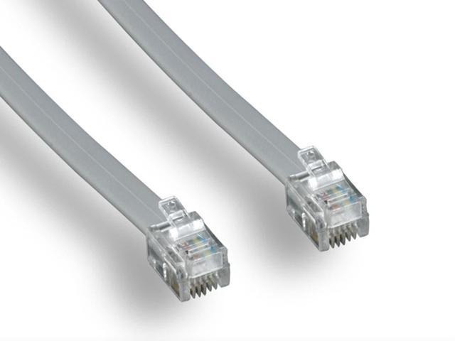 Monoprice Phone Cable, RJ11 (6P4C), Reverse - 25ft for voice