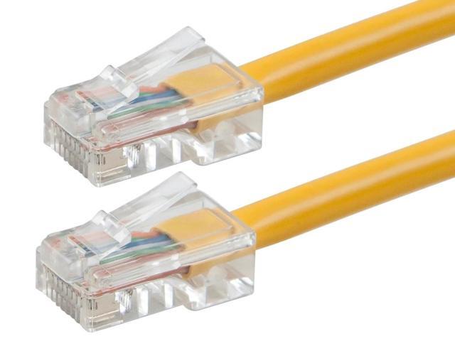 Monoprice Cat6 Ethernet Patch Cable - 3 Feet - Yellow Network Internet Cord - RJ45, Stranded, 550Mhz, UTP, Pure Bare Copper Wire, 24AWG -...
