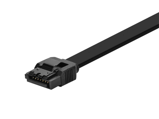 Monoprice 8779 SATA 6Gbps 24-Inch Cable with Locking Latch - Black