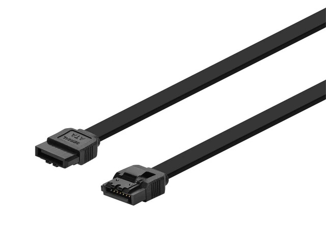 Monoprice 8779 SATA 6Gbps 24-Inch Cable with Locking Latch - Black