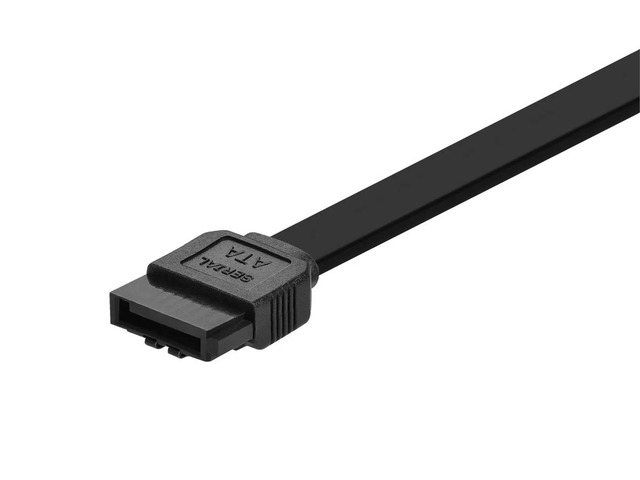 Monoprice 8779 SATA 6Gbps 24-Inch Cable with Locking Latch - Black