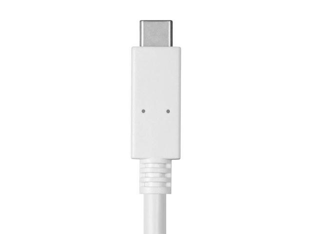 Monoprice USB C to USB C 3.1 Gen 1 Cable - 2 Meters (6.6 Feet) - White 5Gbps, 3A, 30AWG, Type C, Compatible with Xbox One / PS5 / Switch / iPad /...