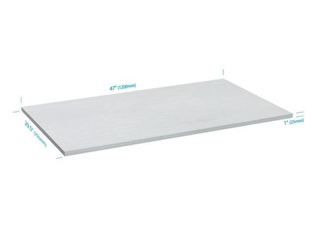 Monoprice Table Top for Sit-Stand Height Adjustable Desk Frame, 4ft, White, Enough Room for PC or Laptop, Monitors, Keyboard - Workstream Collection
