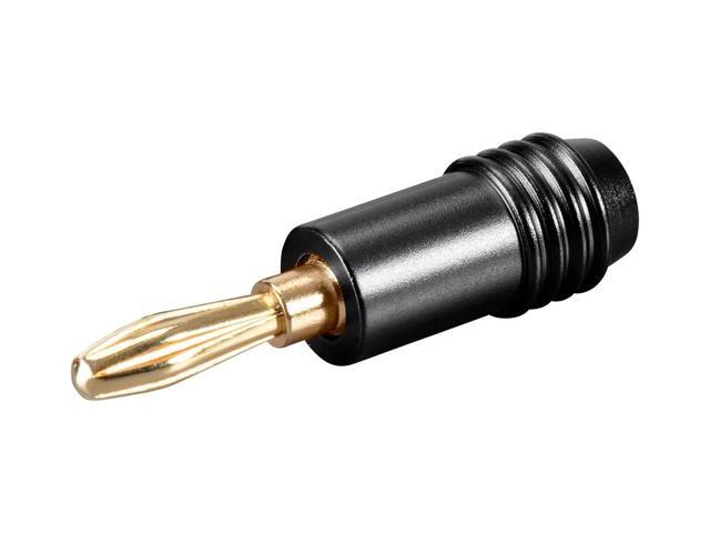 Monoprice 2 Pair Affinity Series 24k Gold Speaker Banana Plug