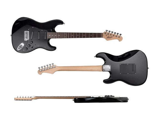 Monoprice Indio Cali Classic Electric Guitar - Black, With Gig Bag