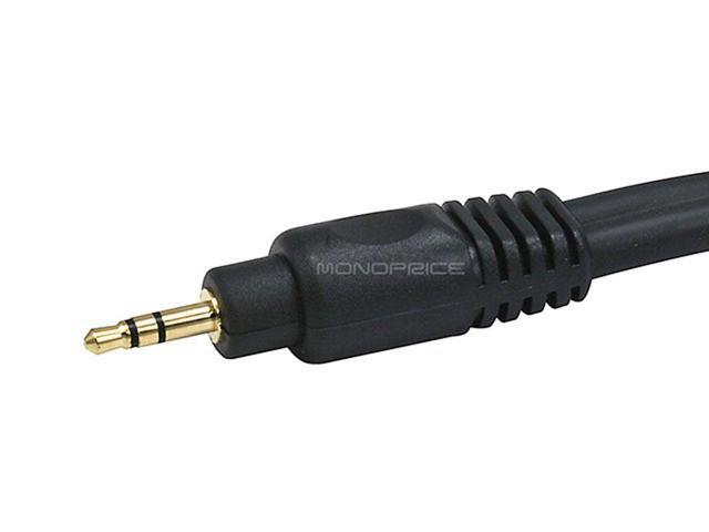 Monoprice 105601 25-Feet Premium Stereo Male to 2RCA Male 22AWG Cable - Black