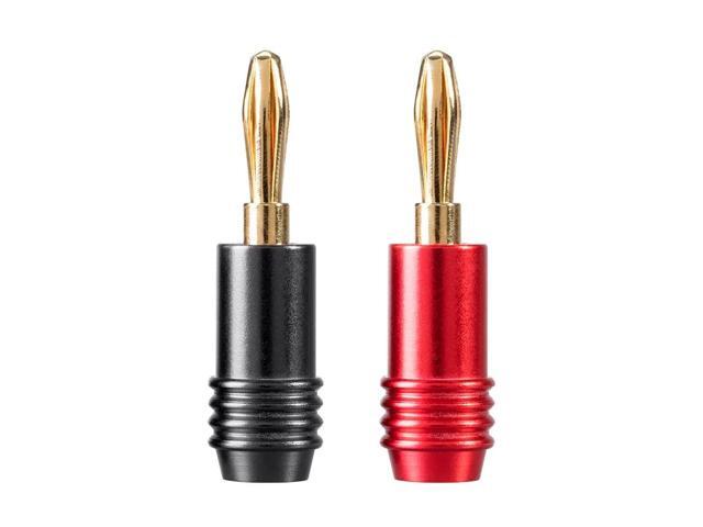 Monoprice 5 Pair Affinity Series 24k Gold Speaker Banana Plug