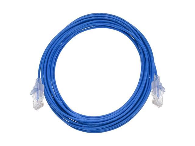 Monoprice Cat6A Ethernet Network Patch Cable - 20 Feet - Blue 10-Pack, 10G - SlimRun Series
