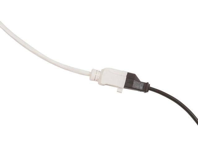 Monoprice 16/3 SJTW Outdoor Extension Cord - 12 Feet - White, Water Resistant, Flame Retardant, Ultra Flexible, Abrasion Resistant