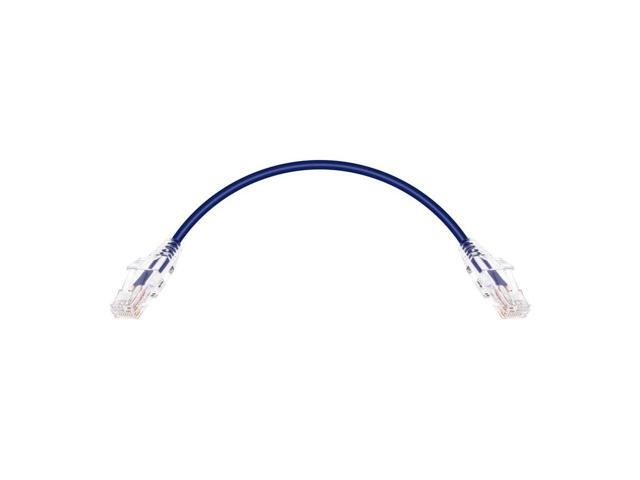 Monoprice Cat6 Ethernet Patch Cable - 0.5ft - Purple, Snagless RJ45 Stranded 550MHz UTP CMR Riser Rated Pure Bare Copper Wire 28AWG - SlimRun Series