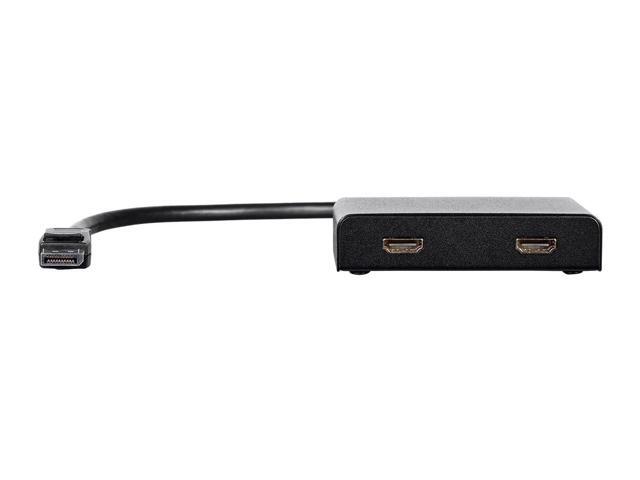 Monoprice 2-Port DisplayPort 1.2 to HDMI Multi-Stream Transport (MST) Hub, Ideal For Digital Signage And Large Video Displays In Schools, Churches