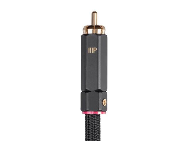 Monoprice Digital Coaxial Audio/Video Cable - 25 Feet - Black RCA Subwoofer CL2 Rated, RG-6/U 75-ohm - Onix Series
