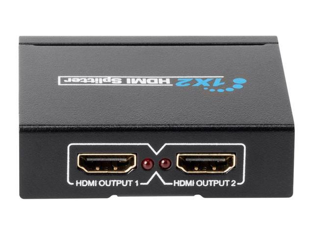 Monoprice Blackbird 4K Mini 1x2 HDMI Splitter USB-Powered, 4K Ultra HD, 1080p @60Hz