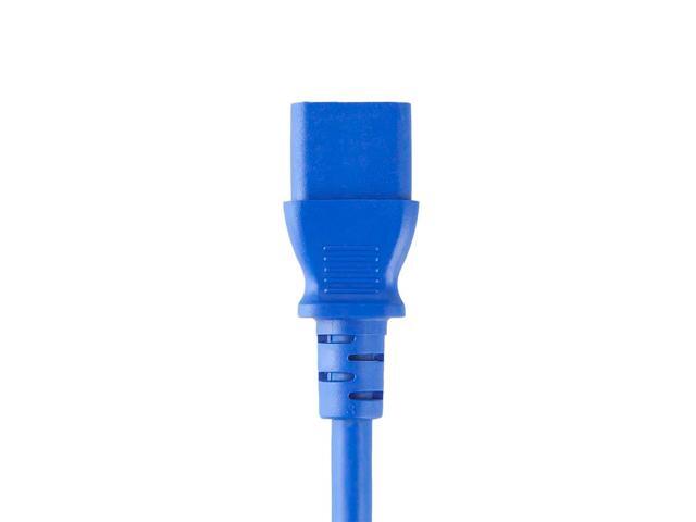 Monoprice 18AWG Power Cable / Cord - 6ft - Blue 3 Conductor PC Power Connector Socket 10A (NEMA 5-15P to IEC 60320 C13)