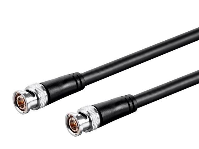 Monoprice HD-SDI RG6 BNC Cable - 200 Feet - Black For Use In HD-Serial Digital Video Transfer, Mobile Apps, HDTV Upgrades, Broadband Facilities -.