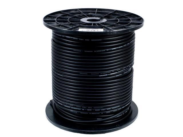 Monoprice Professional Microphone Bulk 16AWG Cable Cord - 500 Feet - Black 8.0mm With High-Purity, Oxygen Free Copper Conductors, Braided Copper...