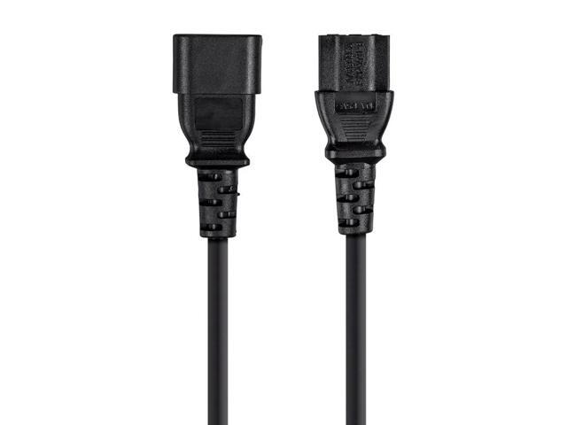 Monoprice 6ft 14AWG Power Extension Cord w/ 3 Conductor PC/Mon, 15A (IEC-320-C14 to IEC-320-C13)