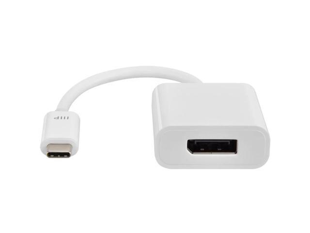 Monoprice USB-C to DisplayPort Adapter - White, Supports Resolution 4K @60hz, Portable, Plug & Play - Select Series