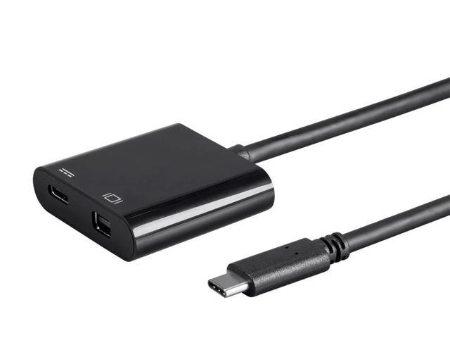 Monoprice USB-C to Mini DisplayPort & USB-C (F) Dual Port Adapter - Select Series