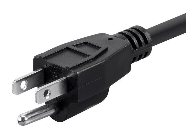 Monoprice Pro Power Cable - 1.5 Feet 16 AWG NEMA 5-15P to powerCON Connector - Stage Right