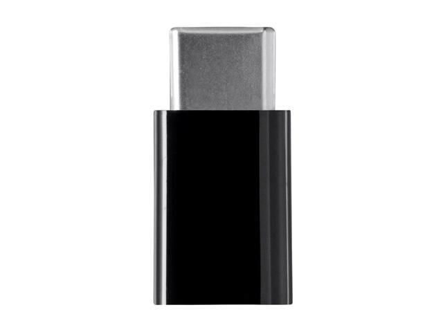 Monoprice USB-C to Micro B Adapter - Black, Male to Female With Gold Plated Contacts