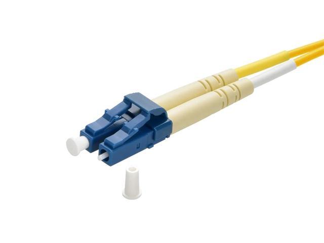 Monoprice Fiber Optic Cable - 5 Meter - Yellow LC to LC, 9/125 Type, Single Mode, Duplex